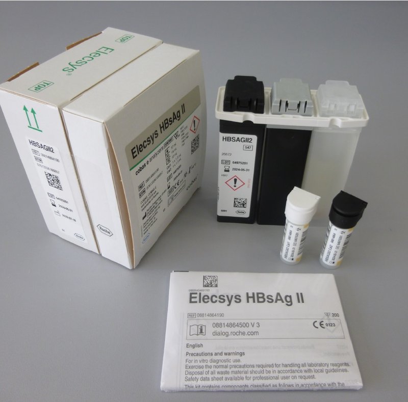 Тест для визначення поверхневого антигена вірусу гепатиту В, Elecsys cobas e, 200 тестів, або еквівалент